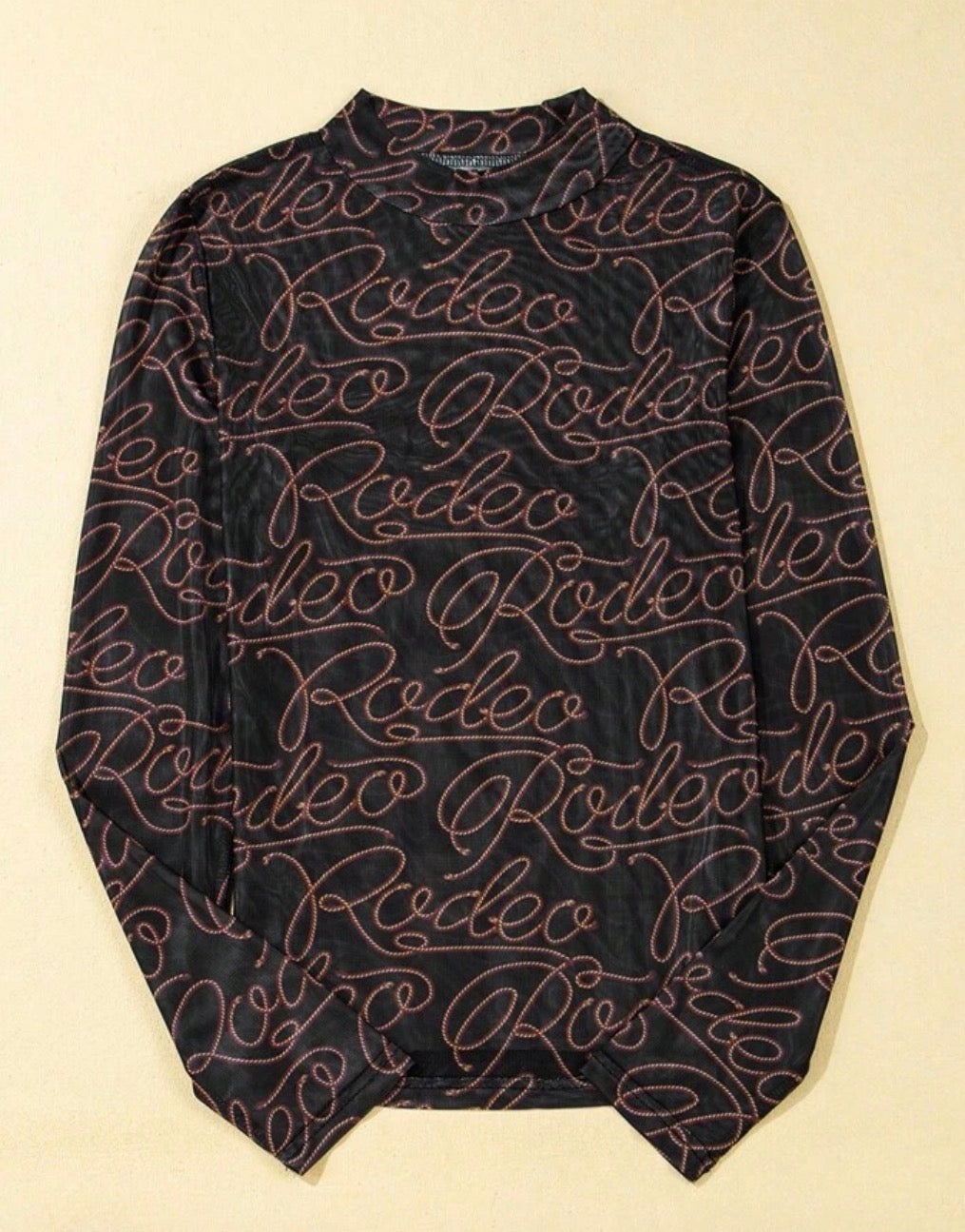 Western Rodeo Printed Long Sleeve