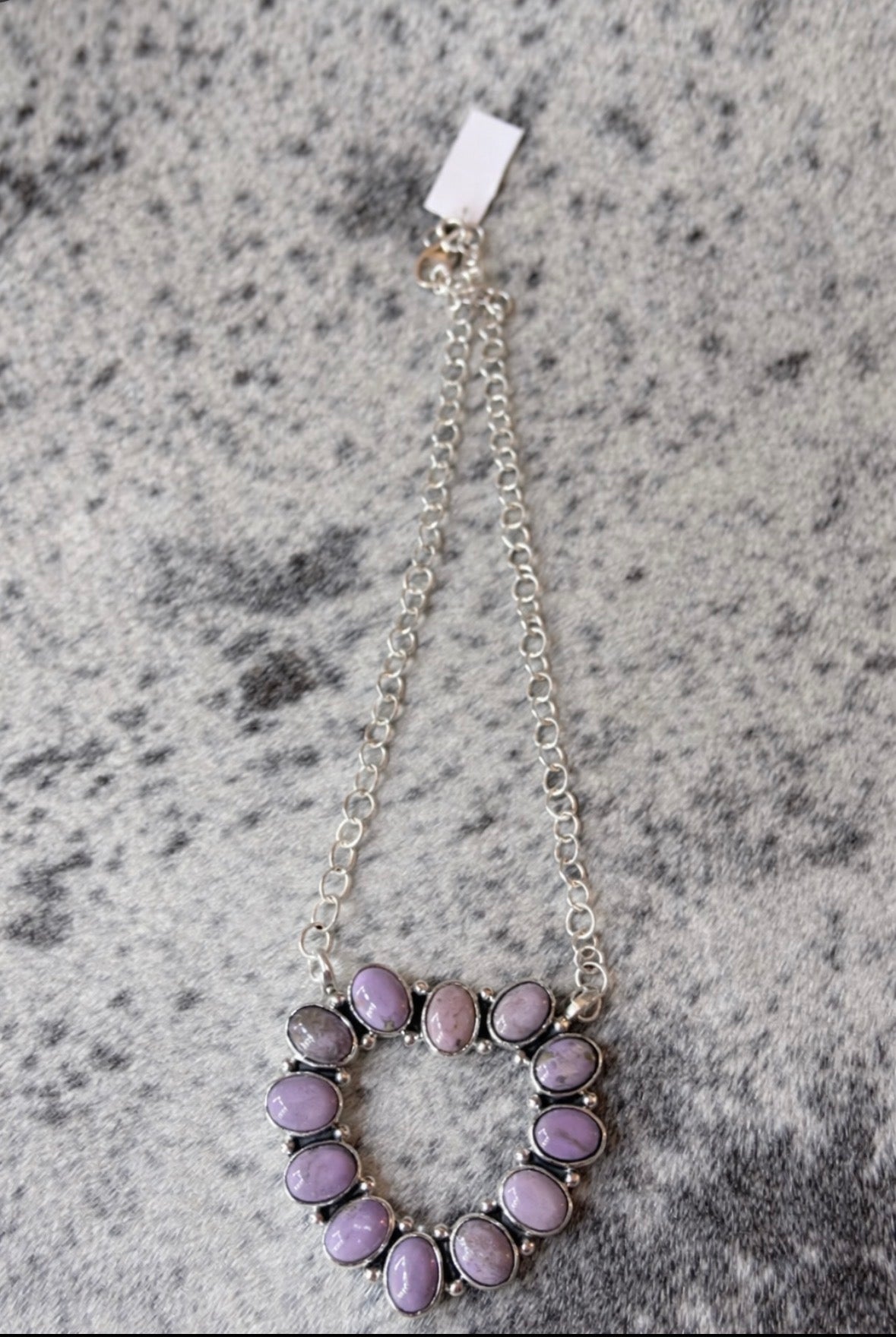 Heart of Purple Necklace Handmade .925