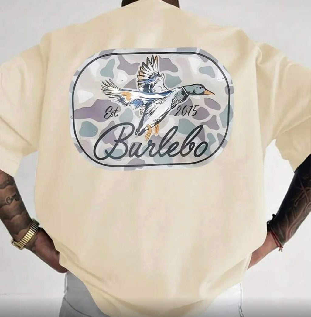 Burlelo Bird And Camouflage T-Shirt