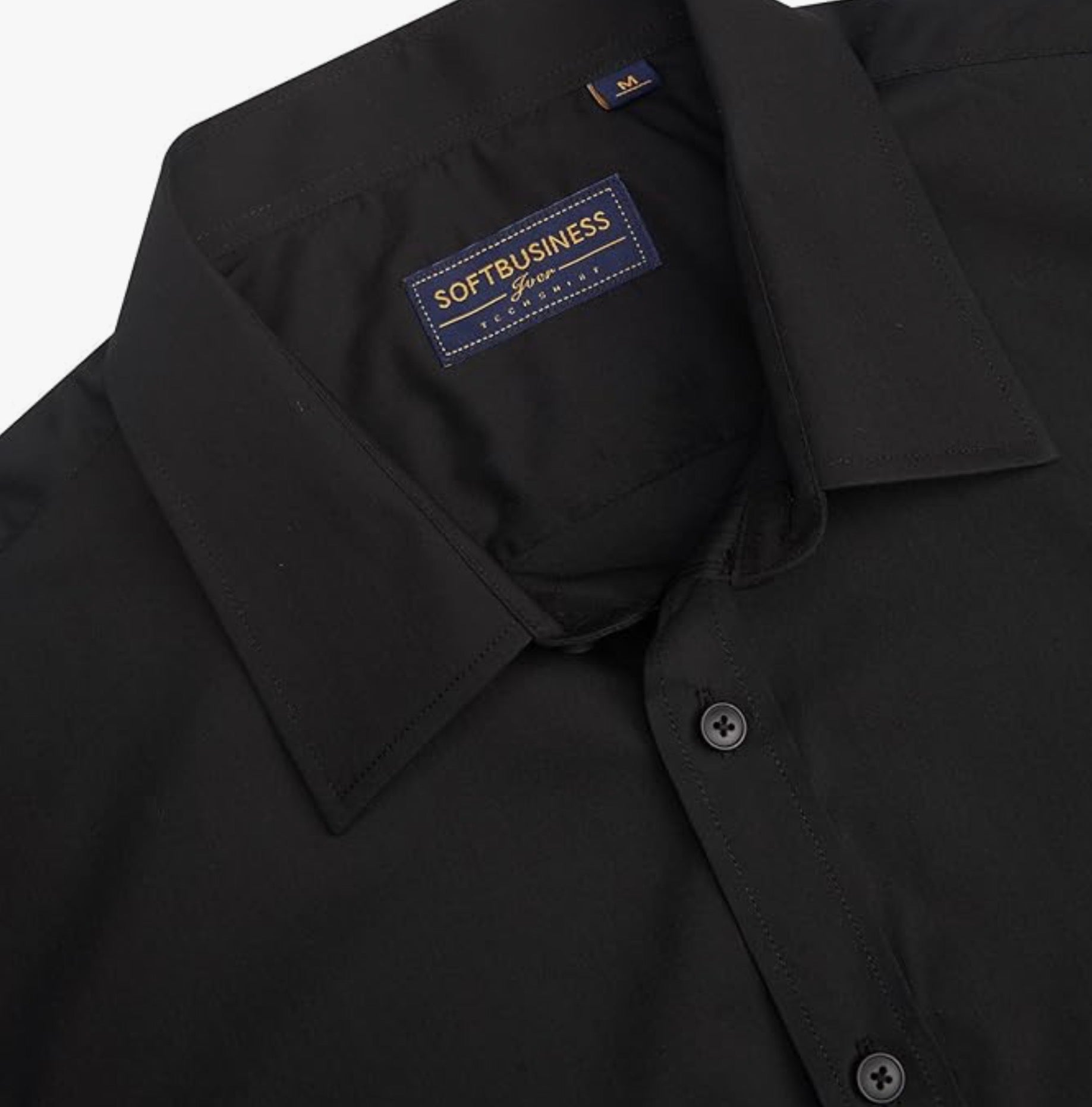 J.VER Men's Short Sleeve Dress Shirts, Stretch, Stain Shield, Casual Button Down Shirts