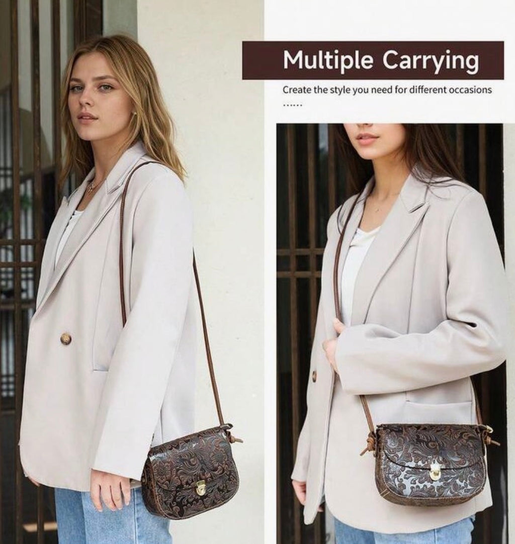 Leather Crossbody Handbag