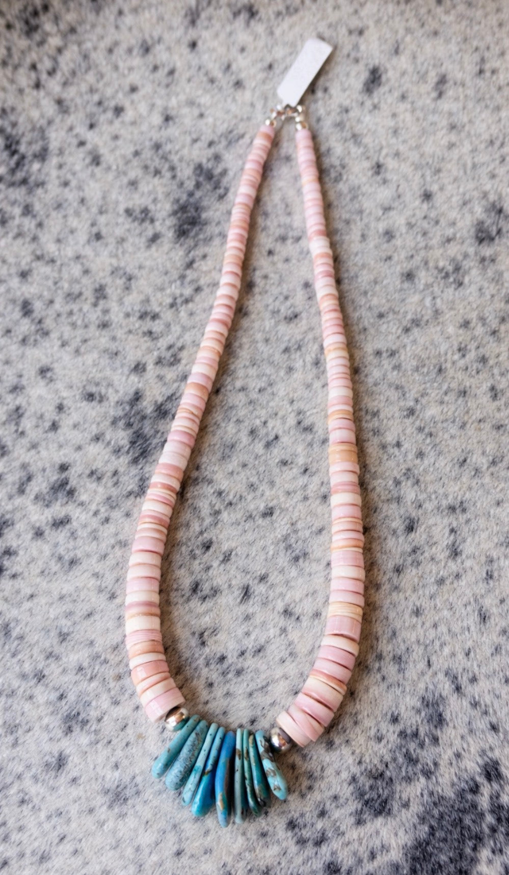 Strawberry Turquoise Shell Stone Necklace