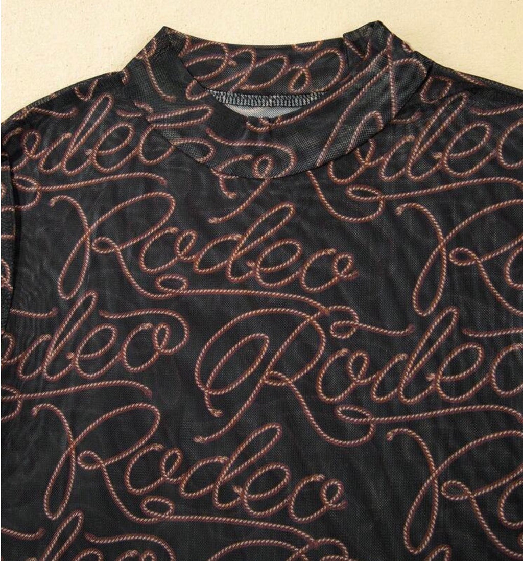 Western Rodeo Printed Long Sleeve