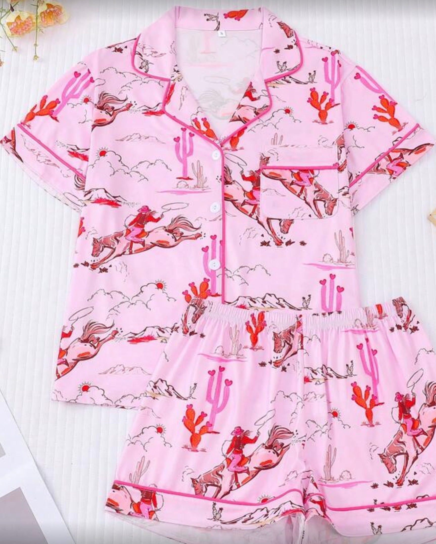Western Cowgirl Ridding Pajamas