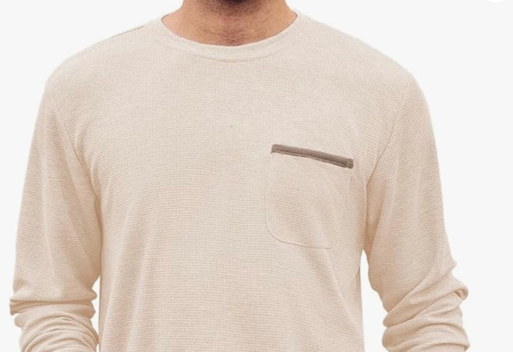 Honeycomb Waffle Knitted Tee Longsleeve