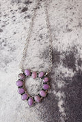 Heart of Purple Necklace Handmade .925