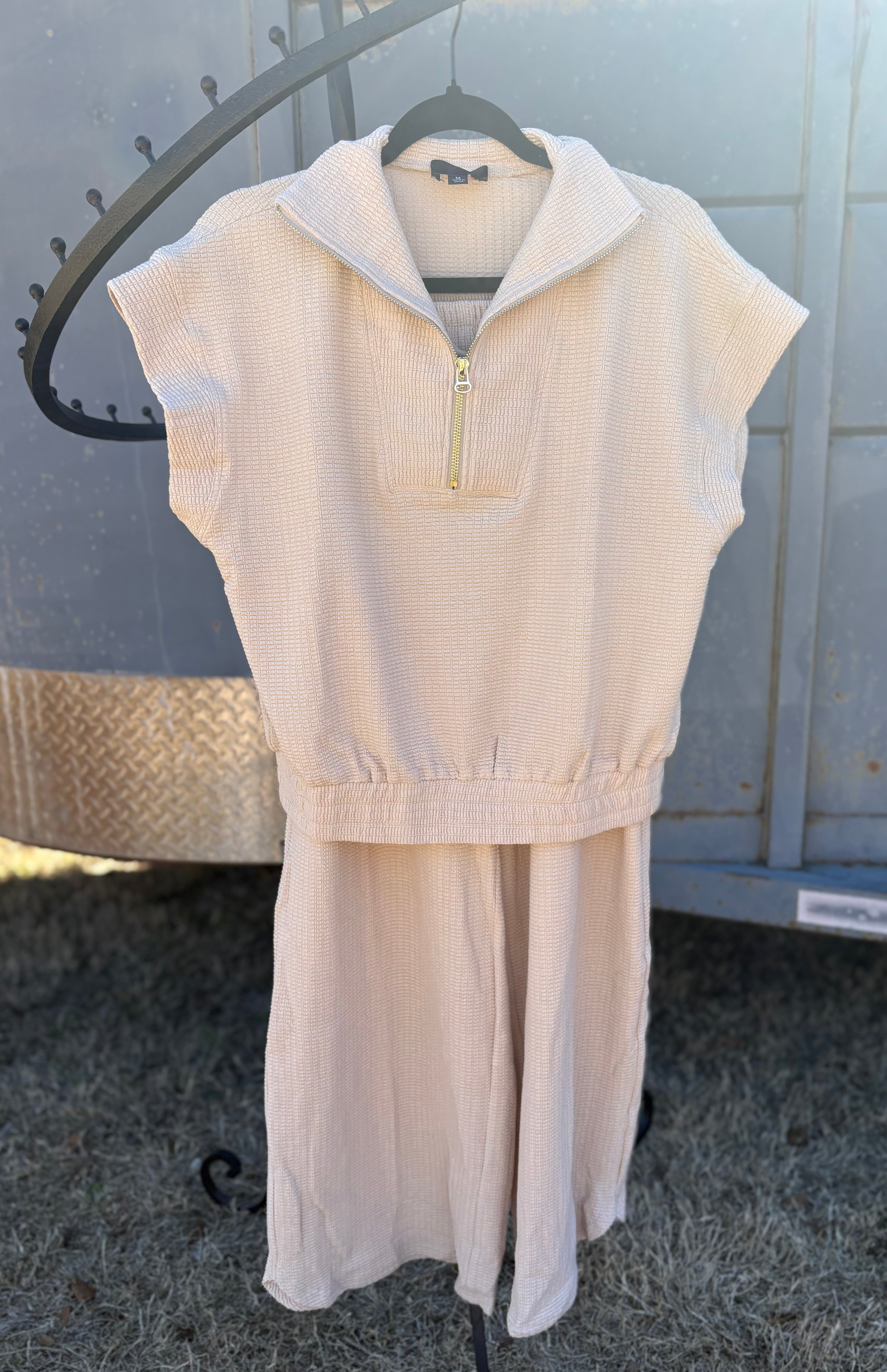 Tan knit 2 set