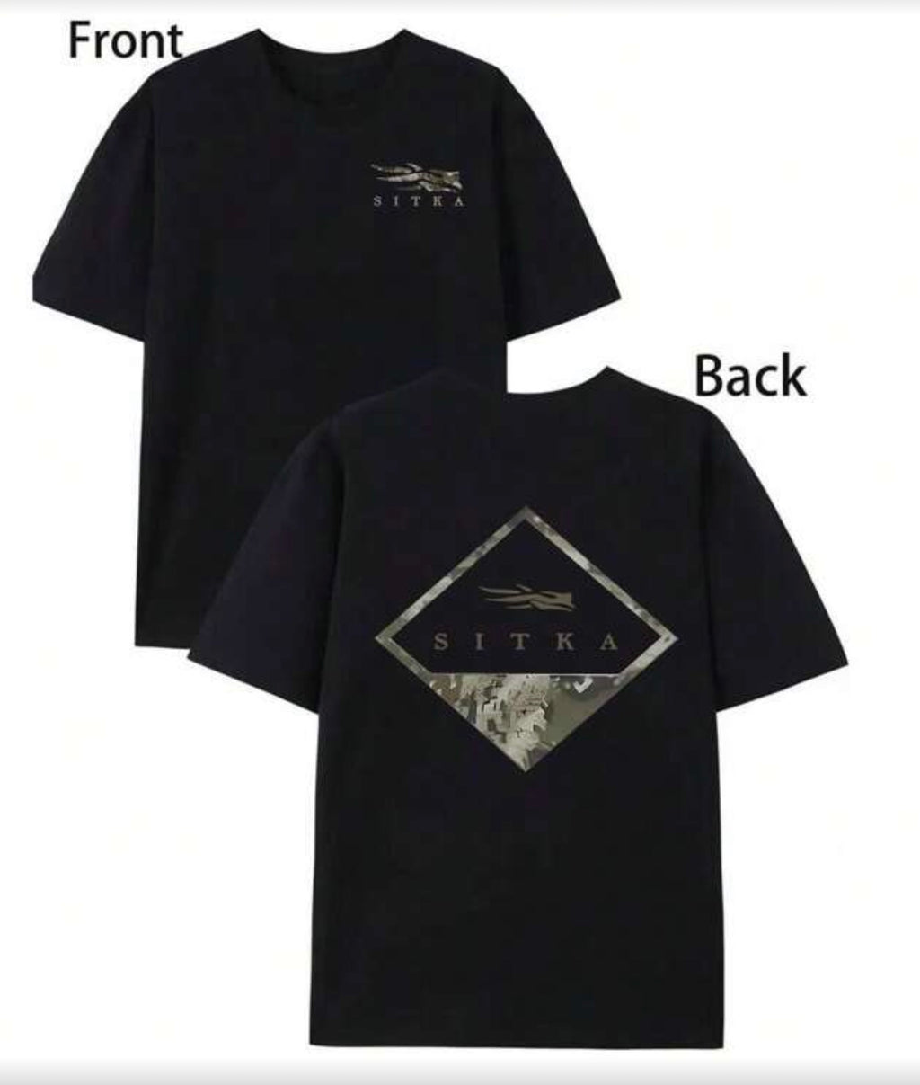 Sitka T-Shirt Camouflage Deer Head Logo