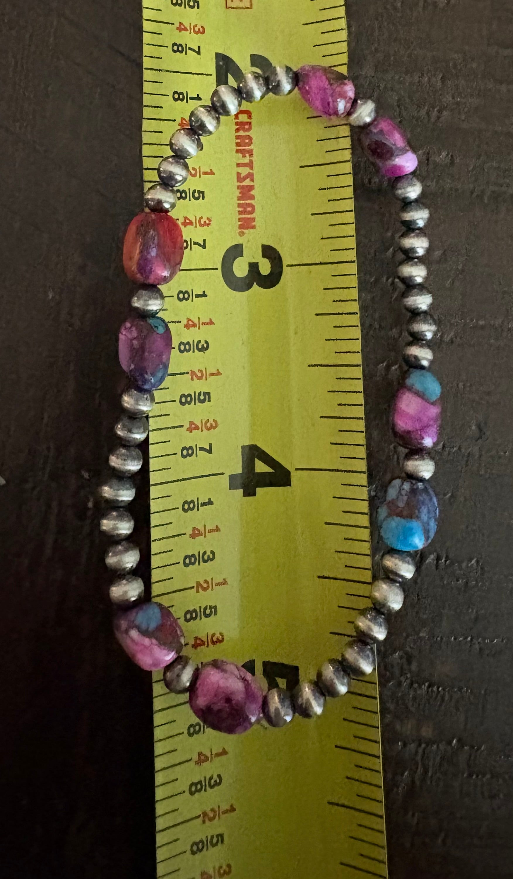 Valentine Real Stone Navajo Pearl Bracelet ￼
