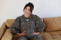 TH55 CHEETAH WEAVE PUFF TOP(7 PEICES)